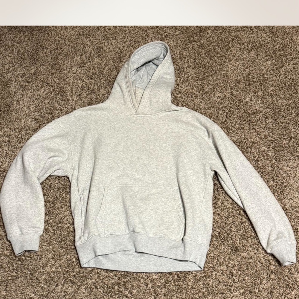 Men's Gray Oversized Hoodie